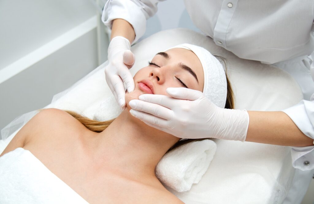 Woman getting face beauty treatment in medical spa center. Skin rejuvenation concept | Citidrips in Wilmington, DE